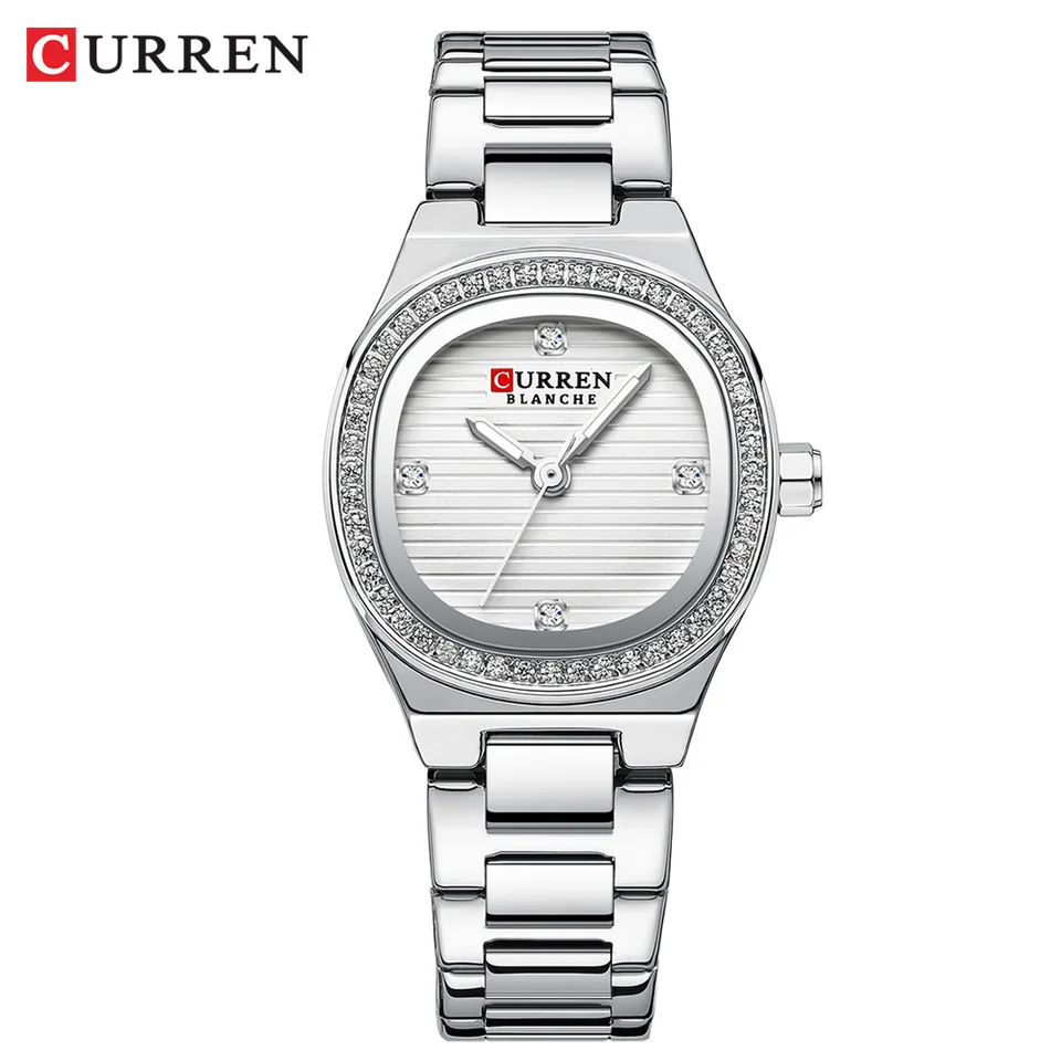 Curren 9101 Dámske štvorec Small Dial Dial Quartz Watch Casual Women's Wristwatch