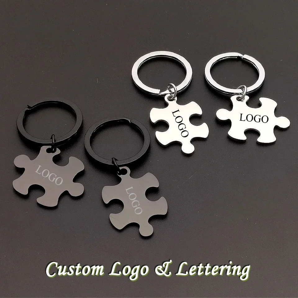 Custom Logo Puzzle Key reťaze
