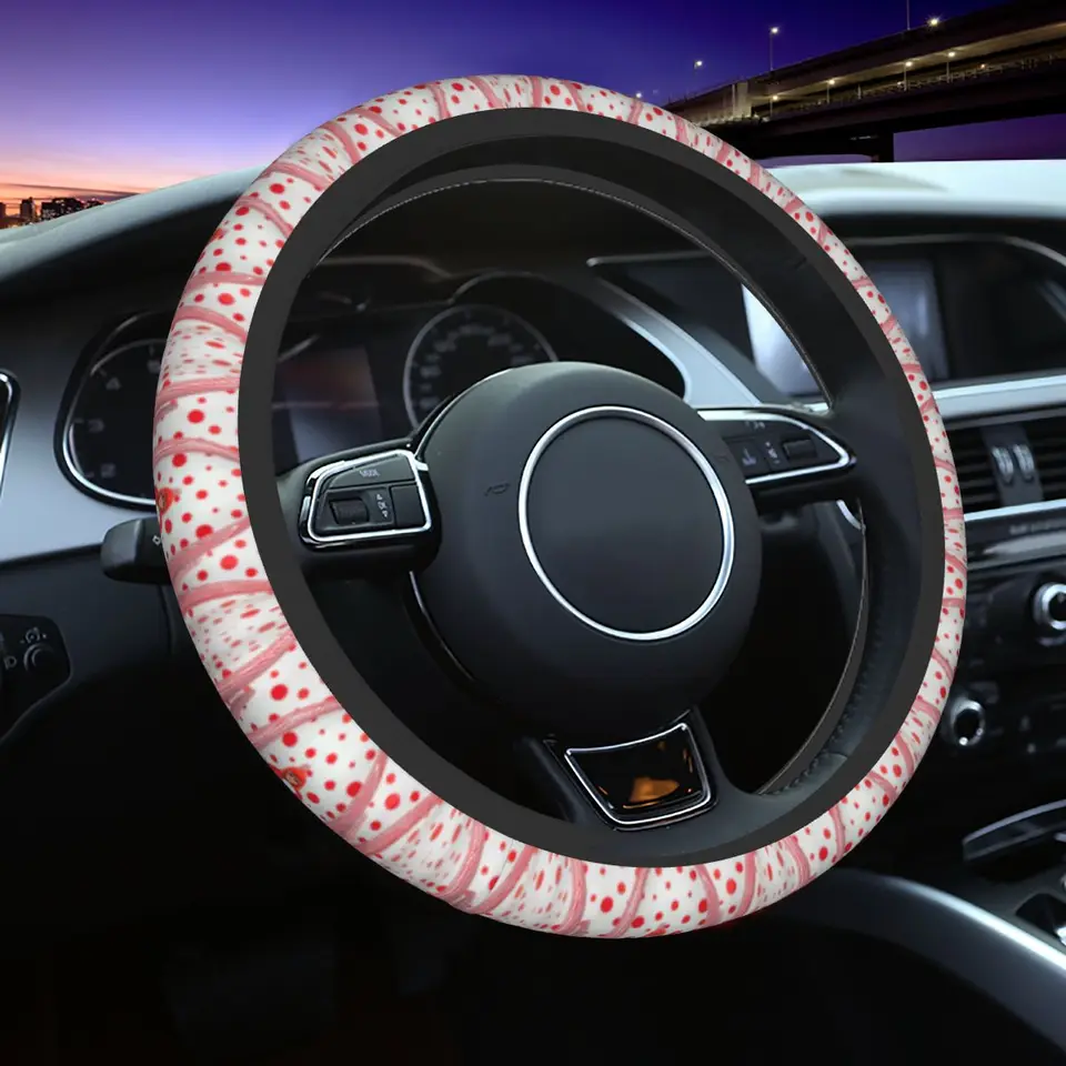 Custom Yayoi Kusama Universal Cover volantu Fit Fit for Sedan Car Chránič volantu 15 palcov automatické príslušenstvo