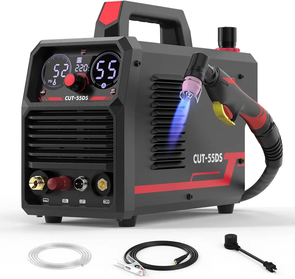 Cut 55DS Plazma Cutter 55amp Non Touch Pilot Arc Air Power Veľký digitálny displej 110 220V Plazma IGBT IGBT
