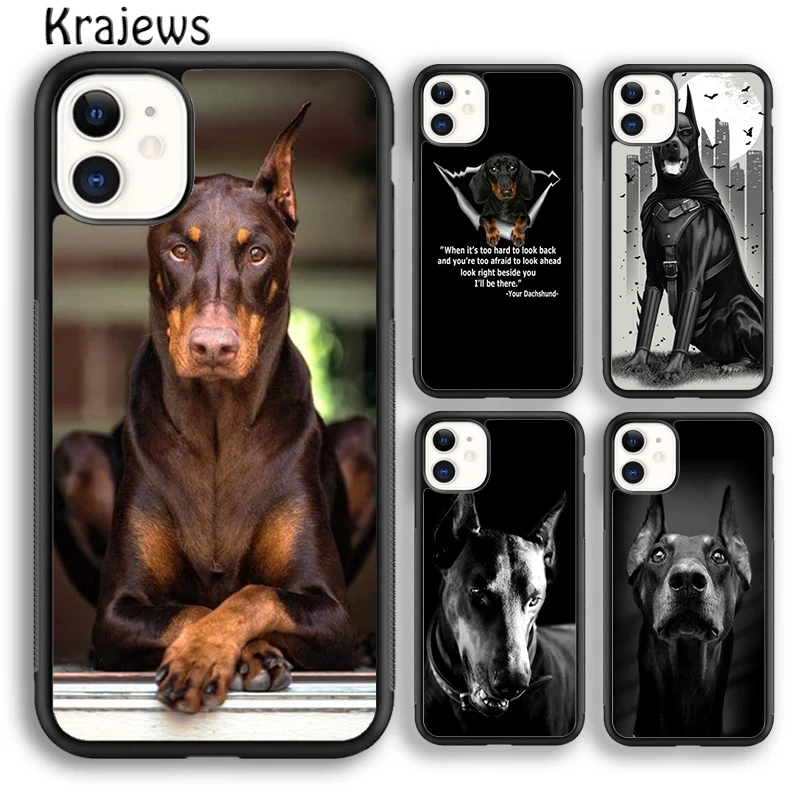 Cute Doberman Dog Breed Cover Case pre iPhone 16 15 14 plus xs xr 11 12 Mini 13 Pro Max Coque Shell Fundas