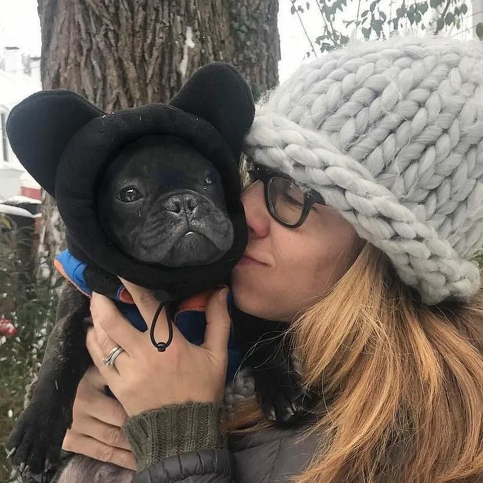 Cute Dog's Fleece Bat Hat