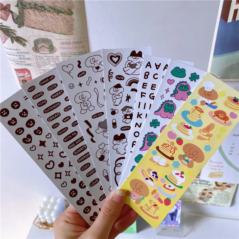 Cute Ins Cartoon Dog Dinosaur Lets Stickers