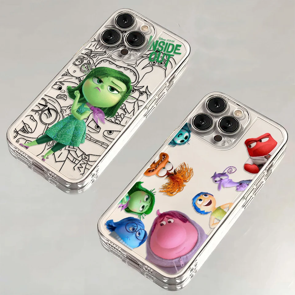 Cute Insides Out 2 Clear Case pre Samsung A73 A72 A71 A55 A52 A51 A50 A5 A35 A33 A32 A31 A30 A24 A23 A22 A13 A12 A12 A05 5G Cover