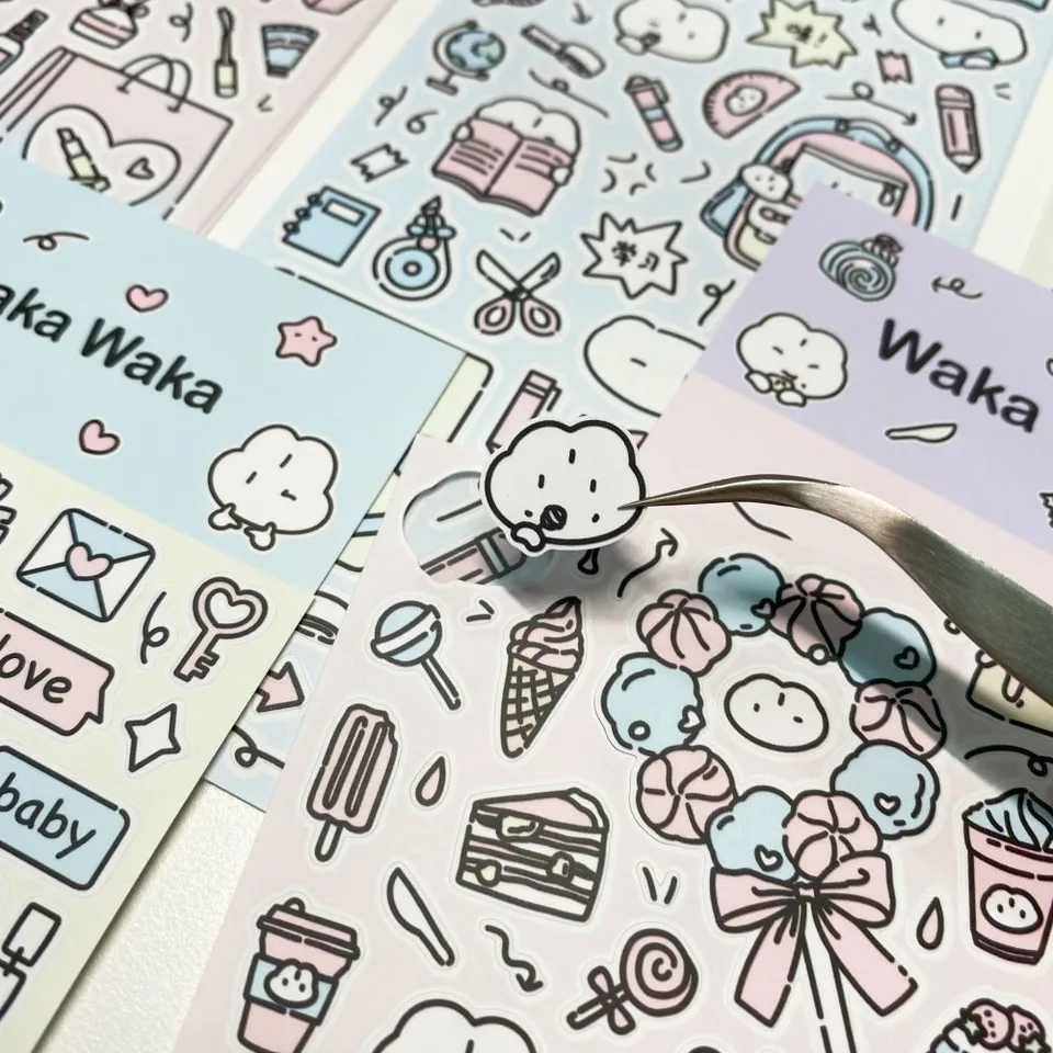 Cute Kórejský nálepka deco pre scrapbooking kancelárske potreby dekoratívna karta nálepka pre domácich majstrov