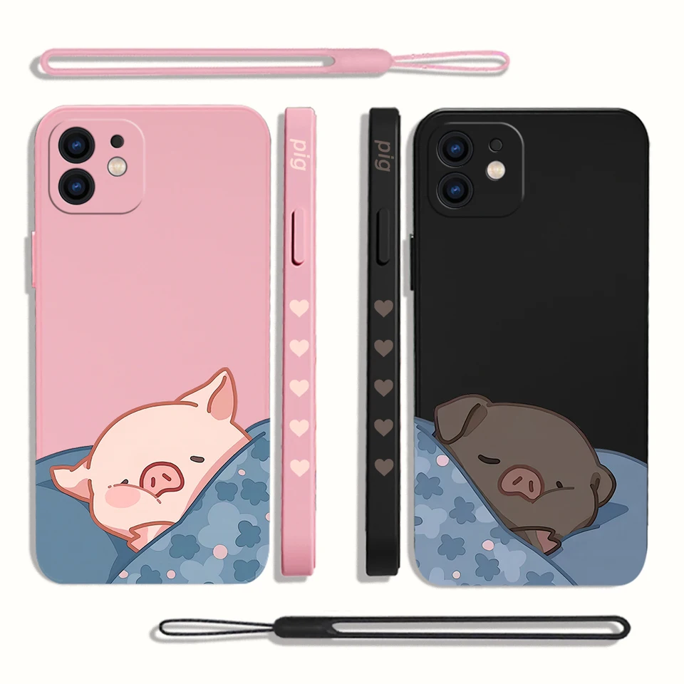 Cute Pink Pig Pig pre Samsung A54 A34 A73 A53 A33 A23 A14 A13 A03 A03S A04 A04S A04E A72 A52 A52S A32 A32 A22 A12 A71 A51 4G 5G 5G 5G 5G
