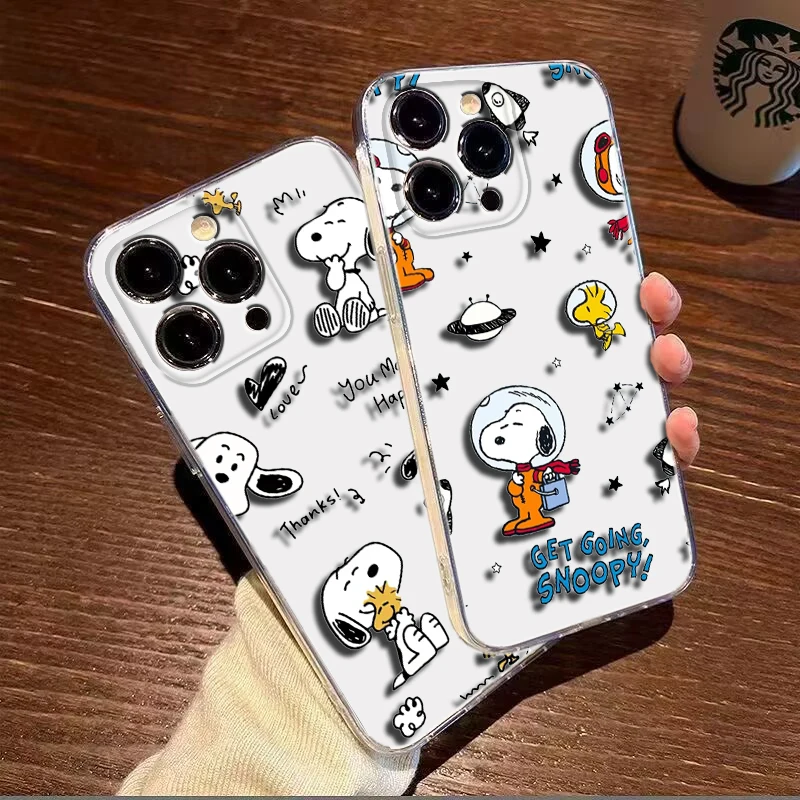Cute Snoopy Soft Case pre LG K71 K8 Plus K9 Lite Q510 K92 Q92 Stylo 6 7 V40 V50 V60 Velvet G9 X4 Q61 Q60