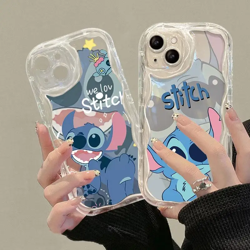 Cute Stitch Hello Kitty puzdro pre Samsung Galaxy A34 5G A55 A35 S22 Ultra S24 S23 A54 A53 A52 A52 A14 A13 Cover Couqe Soft