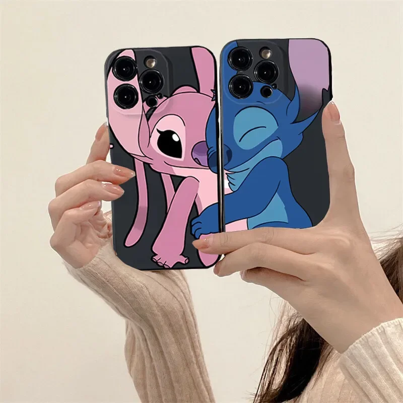 Cute Stitch Pár pre puzdro pre Huawei Honor X9A x6b x7b y7 pro y9 Prime 2019 y7a y7p y9s nova 5t 3i 8i 9se mate 20 pro P30 P30 Lite