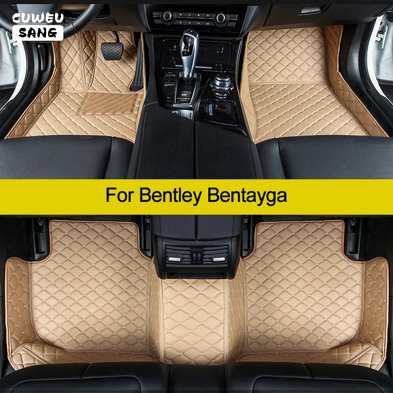 Cuweusang vlastné podlahové rohože pre auto pre Bentley Bentayga Auto Carpets Foot Coche Accessorie