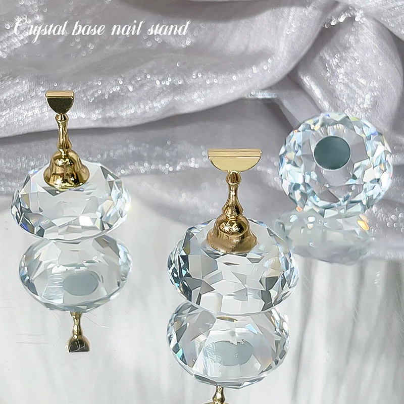 Cvičenie nechtov na nechtovú dosku držiak na nechty Diamond Diamond Base Clay Clay Cloy Plate Clay Nail Art Display Practice Stand DIY manikúrové náradie