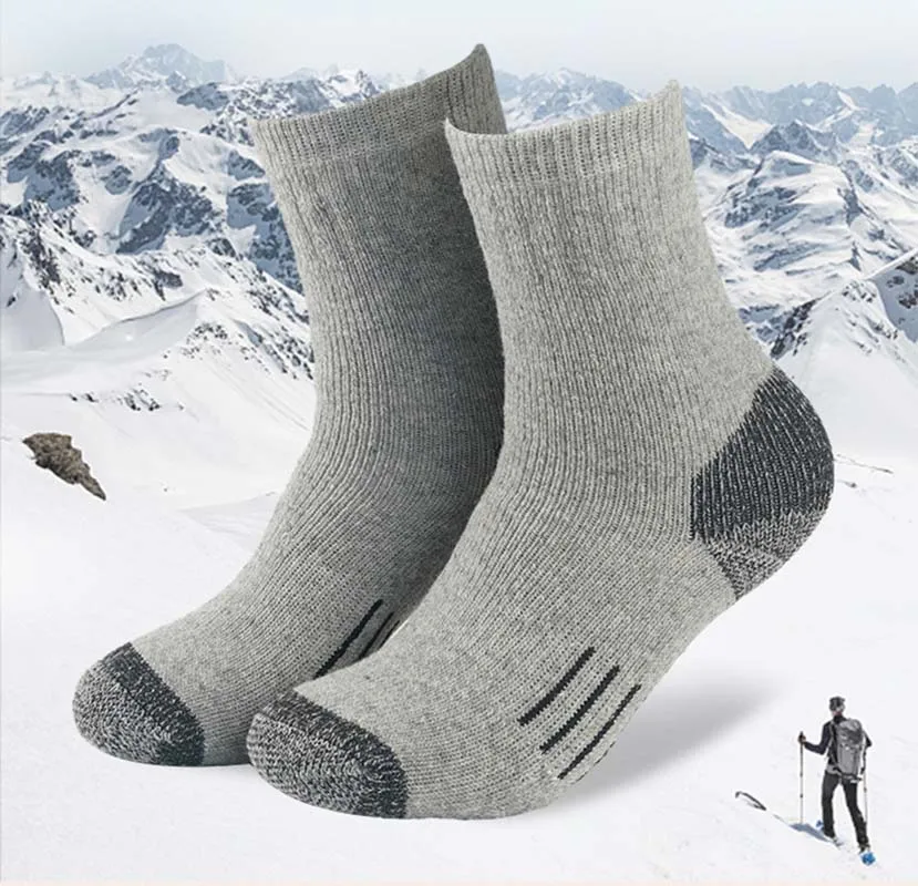 CX Merino Wool ponožky Zahustite teplú turistickú vankúšovú posádku Ponožky pre ženy Vlnené športové ponožky Vlhkosť Wicking Euro Veľkosť