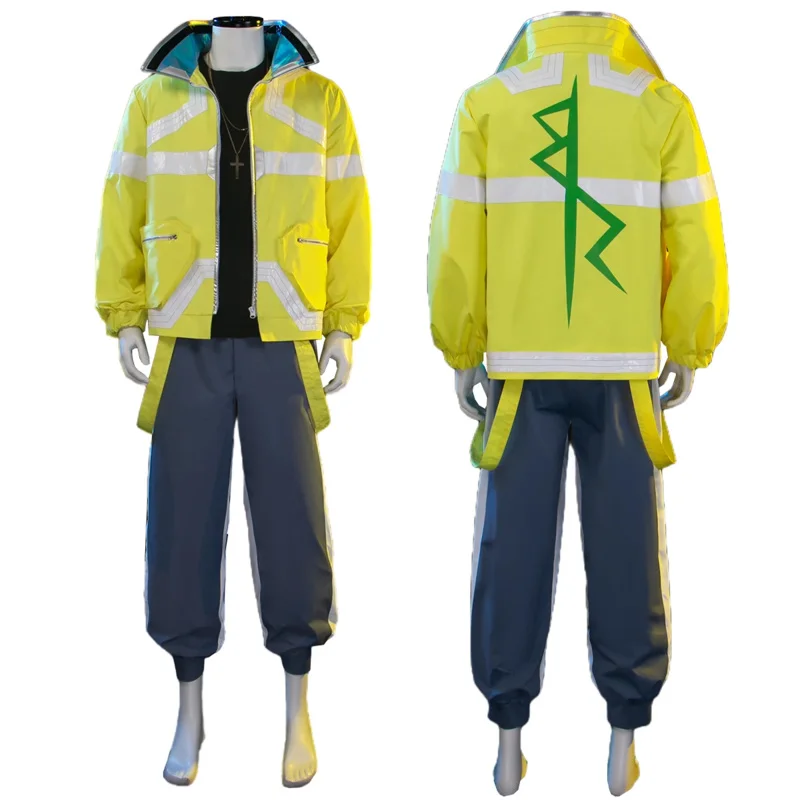 Cyberpunk Edgerunners Anime Anime David Martinez Cosplay Cossplay Stand Collar Jacket Hoodie Casy Wear Halloween SX8710