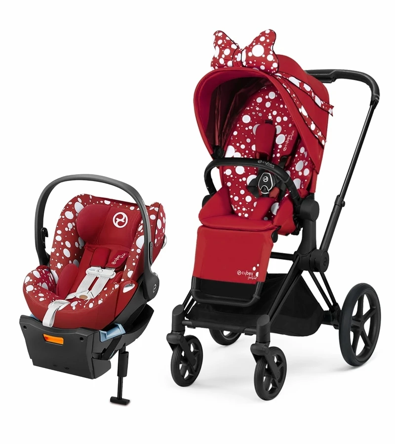 Cybex Prriam 3 + Cloud Q Travel System Bundle - Petticoat Red od Jeremy Scott