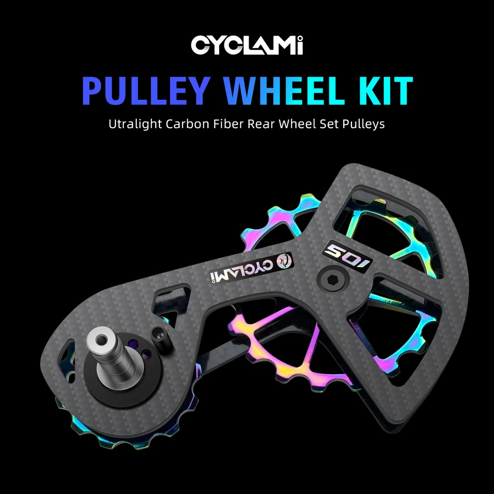 Cyclami UT Bicycle Ceramic Lose Lose Loosing uhlíkové vlákno Jockey Colo kolies Sada zadných prehadzovačov vodiace koleso 11 Speed ​​Speed ​​Support Shimano