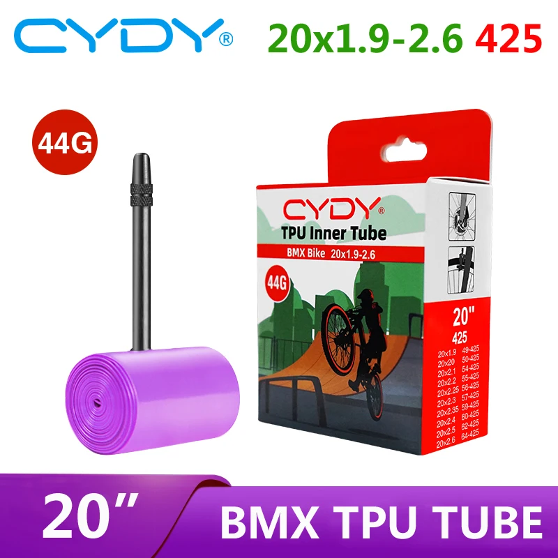 Cydy Bicycle TPU Vnútorná trubica 20x1.9/2,0/2,1/2,2/2,25/2,3/2,35/2,4/2,5/2,6 francúzsky ventil pneumatiky 45 mm BMX Pneumatika Bike Pneumatika 20 