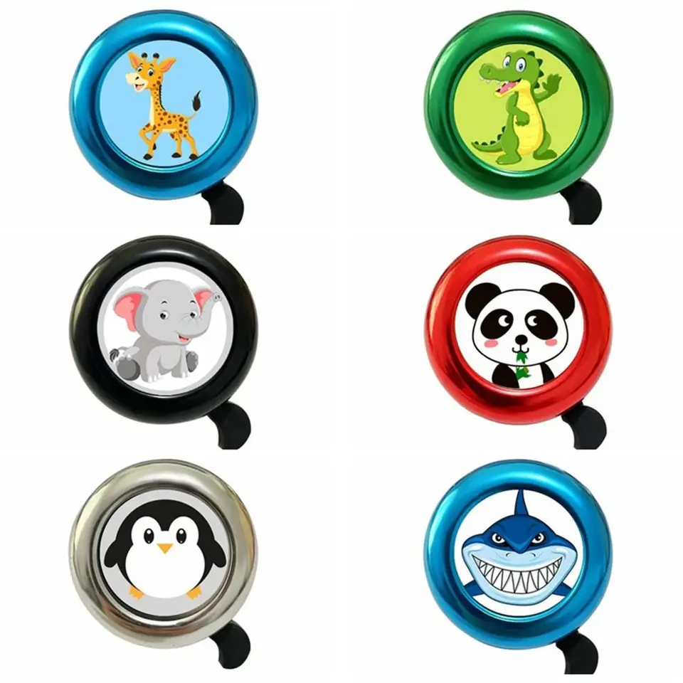 Cyklistický prsteň Kids Kids Bicycle Bezpečnosť Varovanie Vysoko zvukový bicykel Alarm Bell Alarm Výstraha Karikatúry Karikaty Rohové bicykle Dekorácie