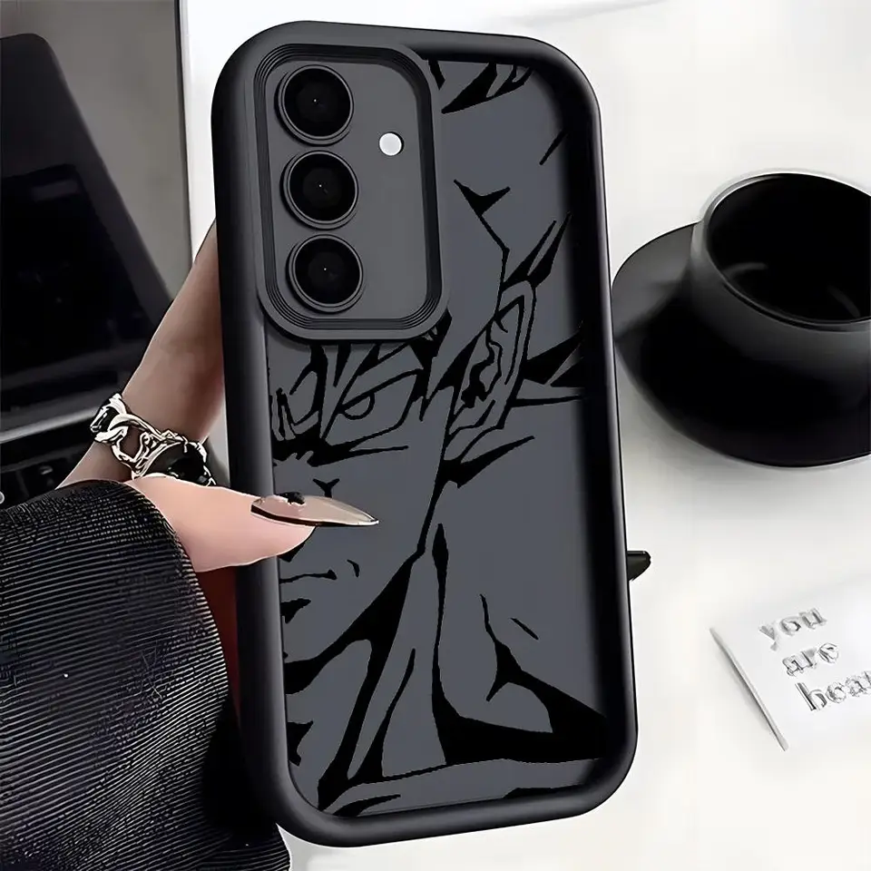 D-Dragon Gall Cool Goku Telefón pre puzdro pre Samsung A55 A54 A53 A35 A15 A16 A52 A25 S24 S23 S22 S25 Ultra S23 FE Soft TPU Cover TPU Cover TPU