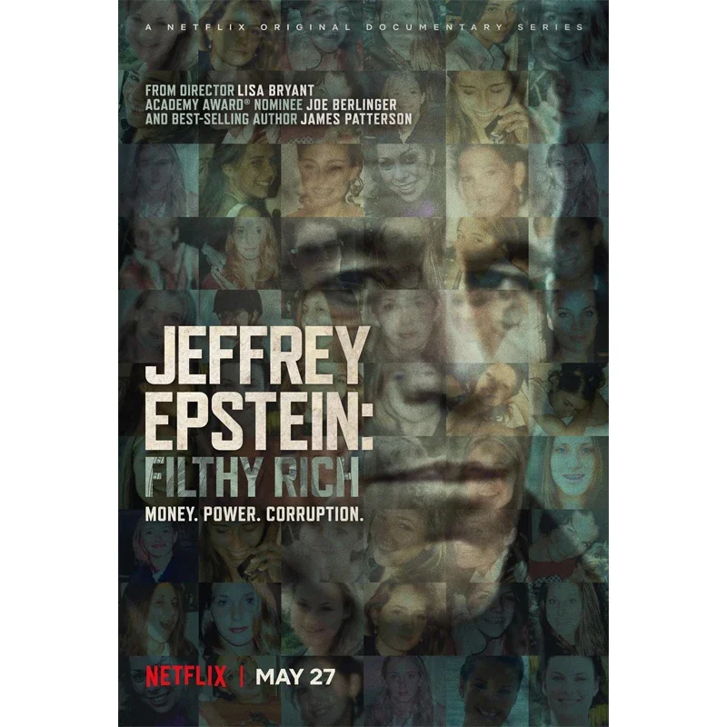 D0897 Jeffrey Epstein Filthy Rich Movie Film Platter Plagát Art Decor Indoor Painting Gift