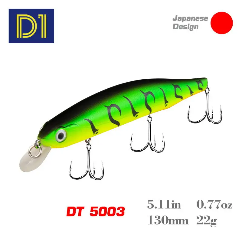 D1 Zastávajúce natiahnuté natiahnuté natiahnuté natiahnutie 130 mm/22g pomaly plávajúce tvrdé návnady Hĺbka 0-1,2 m moria Jerkbait na orbite rybárskych náčiní basov