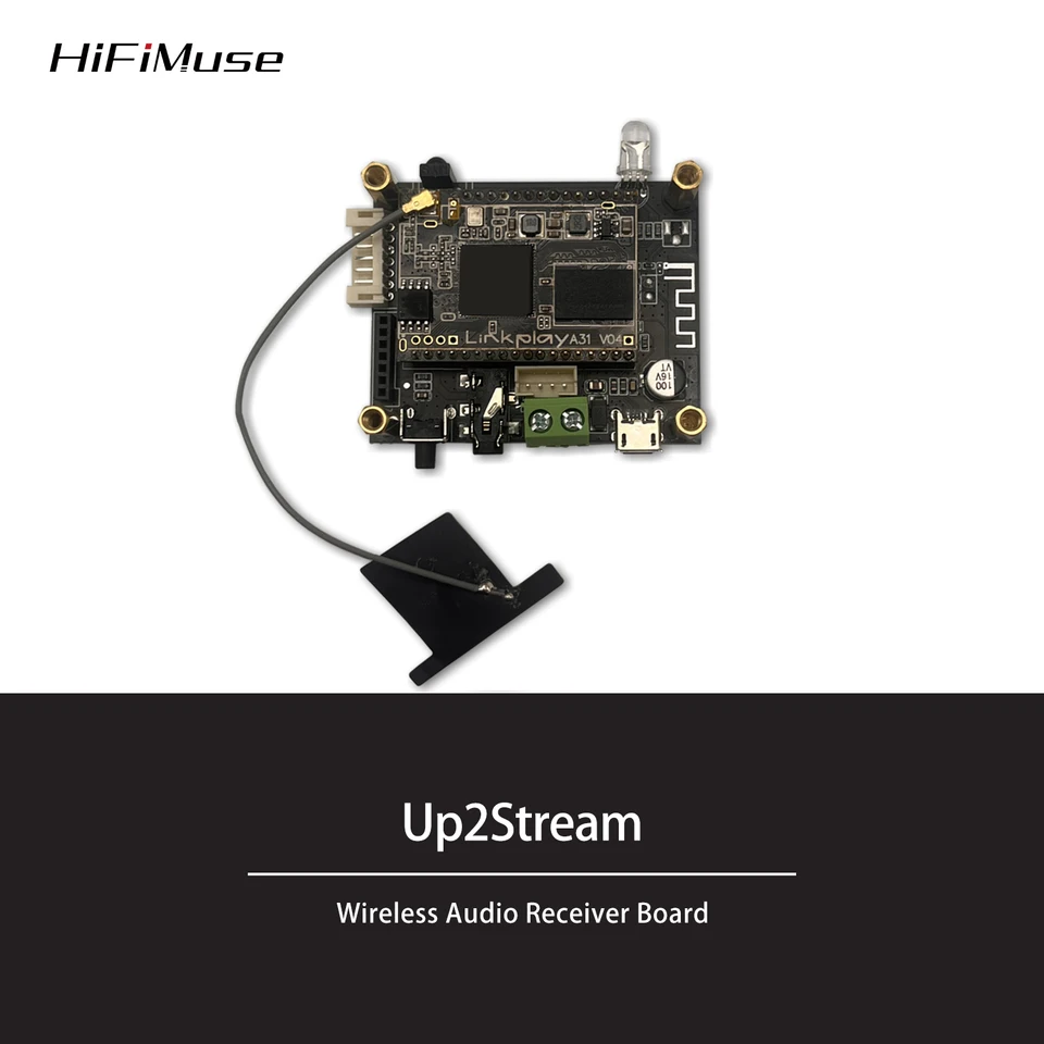 D10 WiFi a Bluetooth 5.0 Audio Prijímať modul Bluetooth I2S Analog výstup ESS9023 Výstupná doska s AirPlay DLNA WiFi Audio