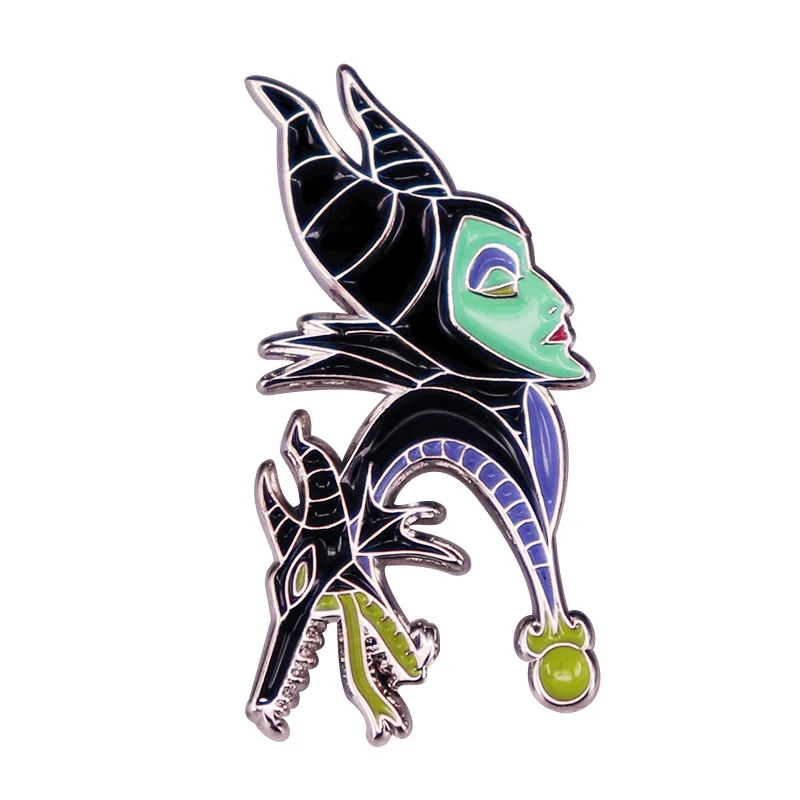 D1323 Maleficent ENAMEL PIN PINA PINS ODDEKY NA BACKPACK BOOCHES PRE NEBOD Dámske brošňa Cool šperkov
