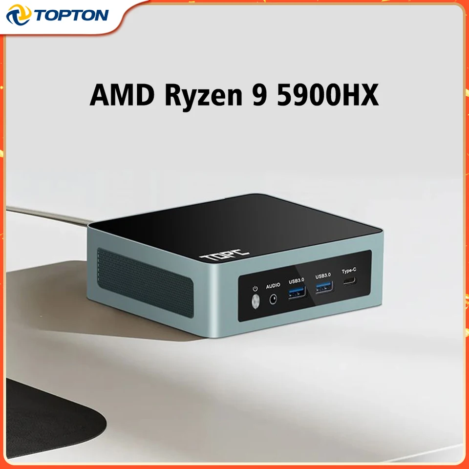 D15 NOVÝ AMD MINI PC RYZEN 9 5900HX R7 7730U R5 7530U 2XDDR4 NVME DUAL LAN Windows 11 Pro Mini Gaming Desktop Computer WiFi6E