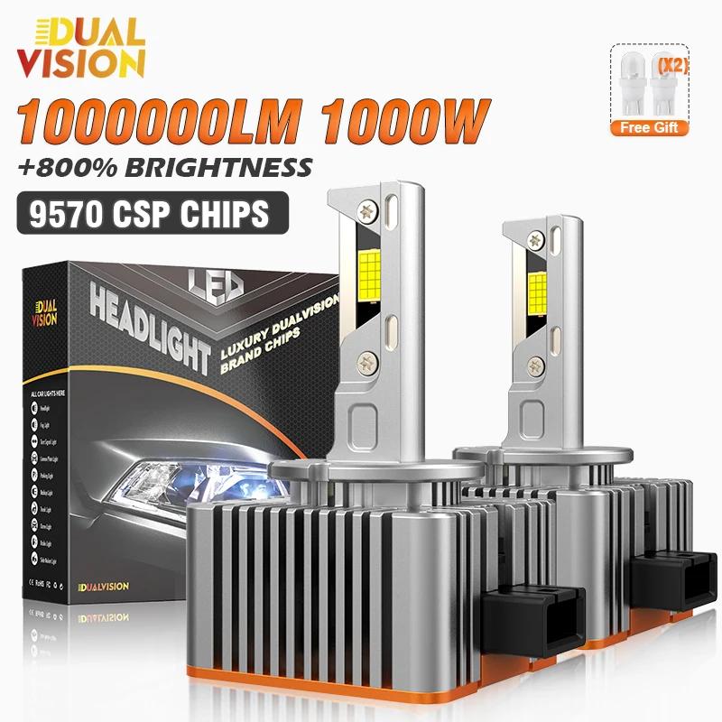 D1S D3S D2S D4S D5S D8S LED svetlomety CANBUS 1000000LM D1R D2R D3R D4R LED LED obojstranné CSP 6000K 12V Plug & Play D Séria automobilu