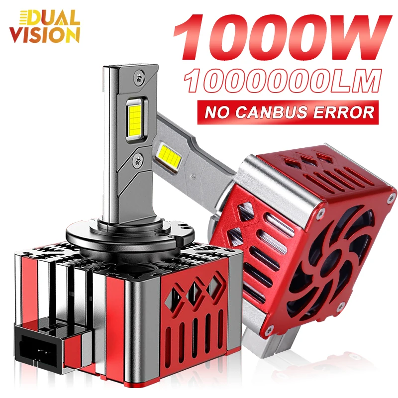 D1S D3S svetlomet 1000W D2S D2R D4S D4R D1R D3R LED LED žiarovky Automatické LED svetlá Canbus žiarovka pre autá Lights 6000K Plug & Play 12V
