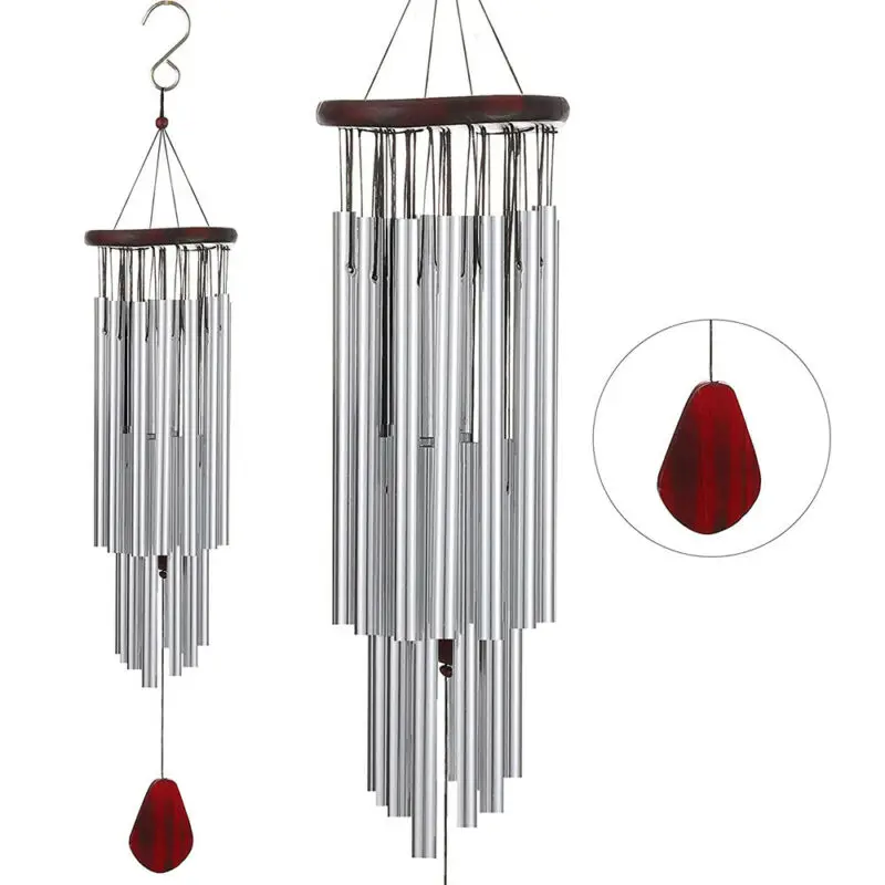 D2 Veľké 27 trubíc Windchime Macrame Chapel zvony vietor zvonkohry vonkajšia záhrada Domovská izba Decor