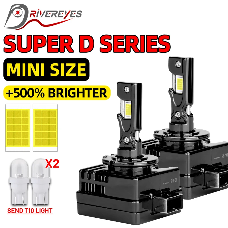 D2S D1S LED žiarovka 6000K vysoký nízky lúč D3S D4S XENON VYMENNÉ SVETLI Super Bright CANBUS Konverzná súprava pre auto s xenónovou žiarovkou