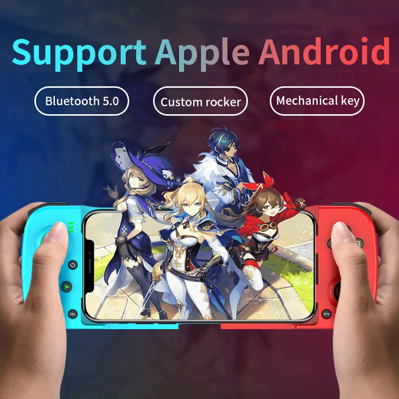 D3 Mobilný telefón GamePad 400 mAh mobilný telefón Stretch Game Controller Bluetooth kompatibilný5.0 Gamepad mobilného telefónu pre prepínač PS4/NS