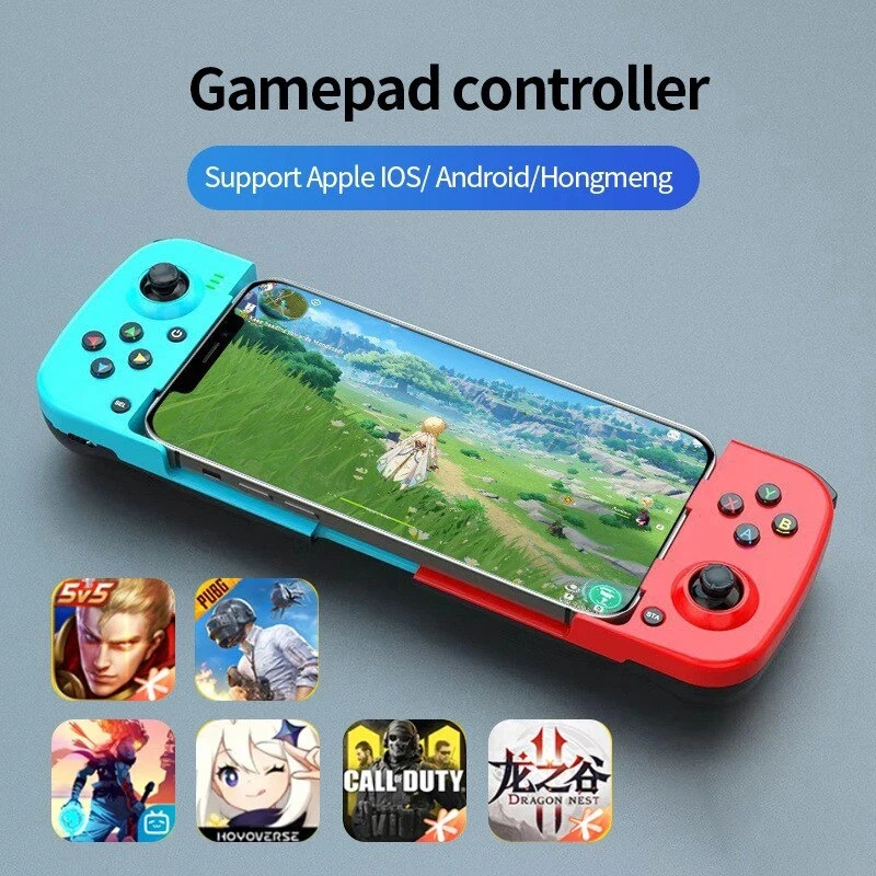 D3 Typ-C Game Console Teleskopický mobilný telefón GamePad Bluetooth 5.0 Wireless Game Controller pre PUBG Android IOS NSS čarodejnica PS4