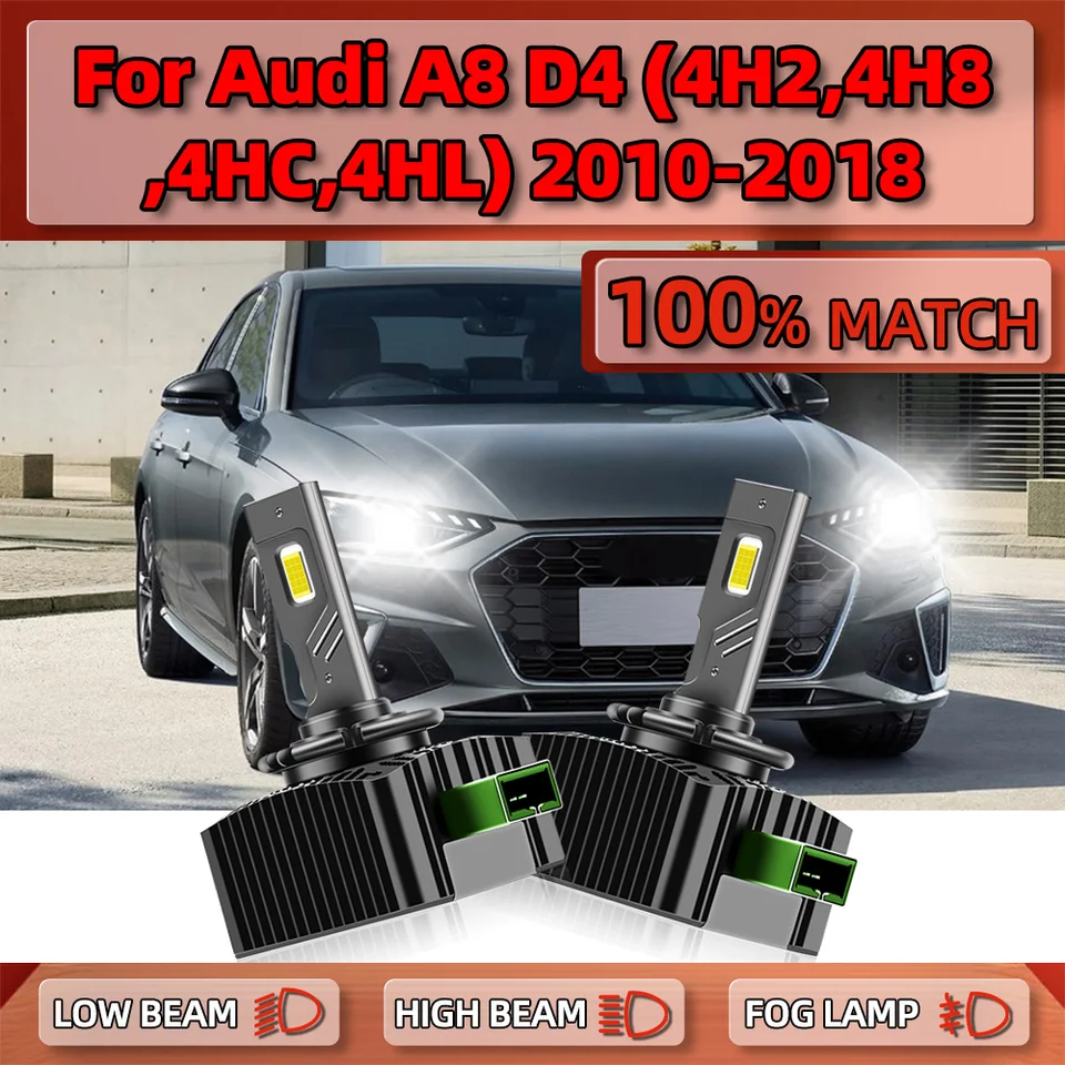 D3S LED svetlomet HID HID žiarovky 25000LM 120 W Auto Xenon Light 6000K 12V pre Audi A8 D4 (4H2, 4H8, 4HC, 4HL) 2010-2016 2017 2017 2018