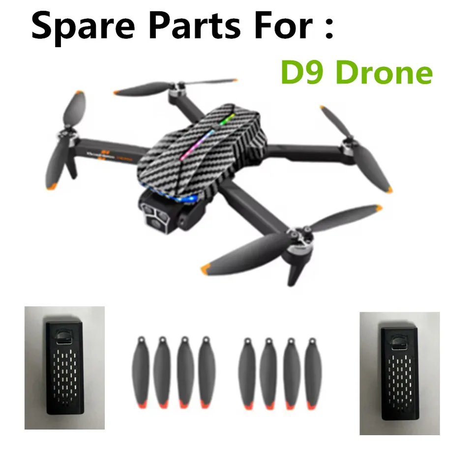 D9 Drone Accessories 3,7 V 2000 mAh batéria / vrtuľový javorový list Použitie pre diely D9
