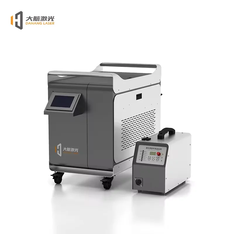 Dahang Laser Mini 1KW 1,5KW 2KW Cut + Zvára + Čistý 3-v-1 laserový stroj Multifunkčná aplikácia 1500 W vreckový laserový zvárač