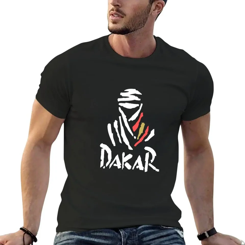 Dakar Španielske tričko Tričko s rýchlym sušením tričiek s krátkym rukávom Prispôsobené obyčajné biele tričká Men
