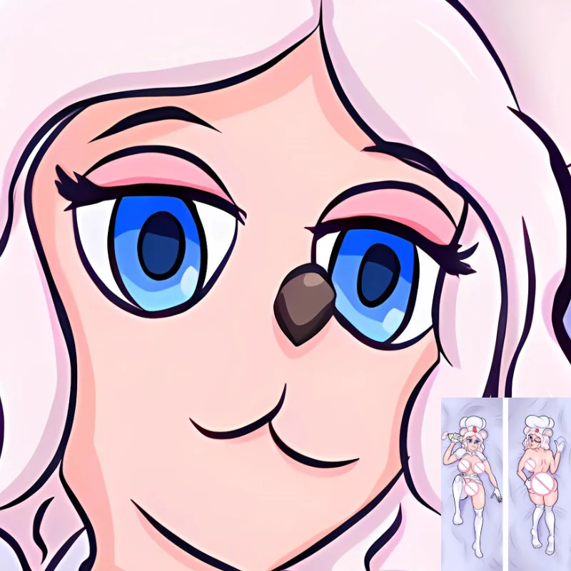 Dakimakura anime nadýchaný chlpatý orcus bimbo medveď vankúš obojstranne objíma objímanie tela vankúšový kryt kvapky