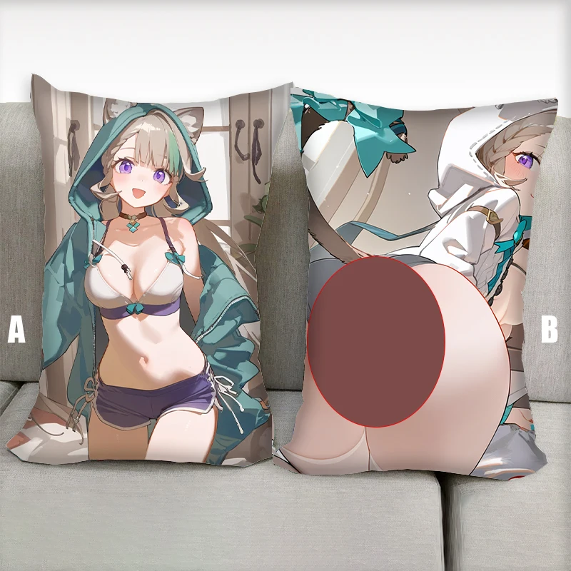 Dakimakura Anime vankúš Lynette v interiéri Cat Genshin Impact Girl Polovod Karikatúra Karikatúra Karika