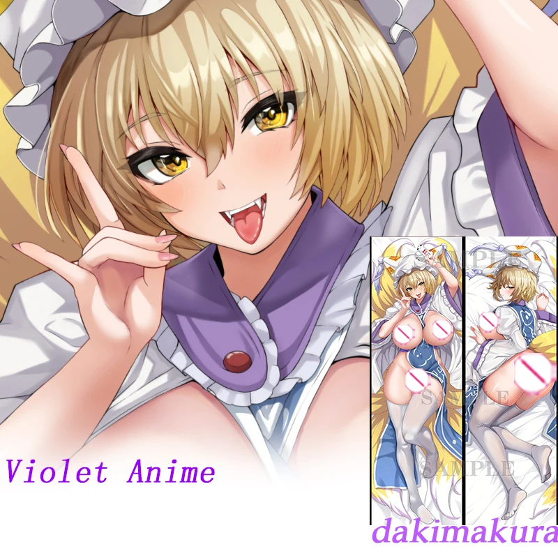 Dakimakura Anime Yakumo bežal Touhou obojstranne tlačený vankúš