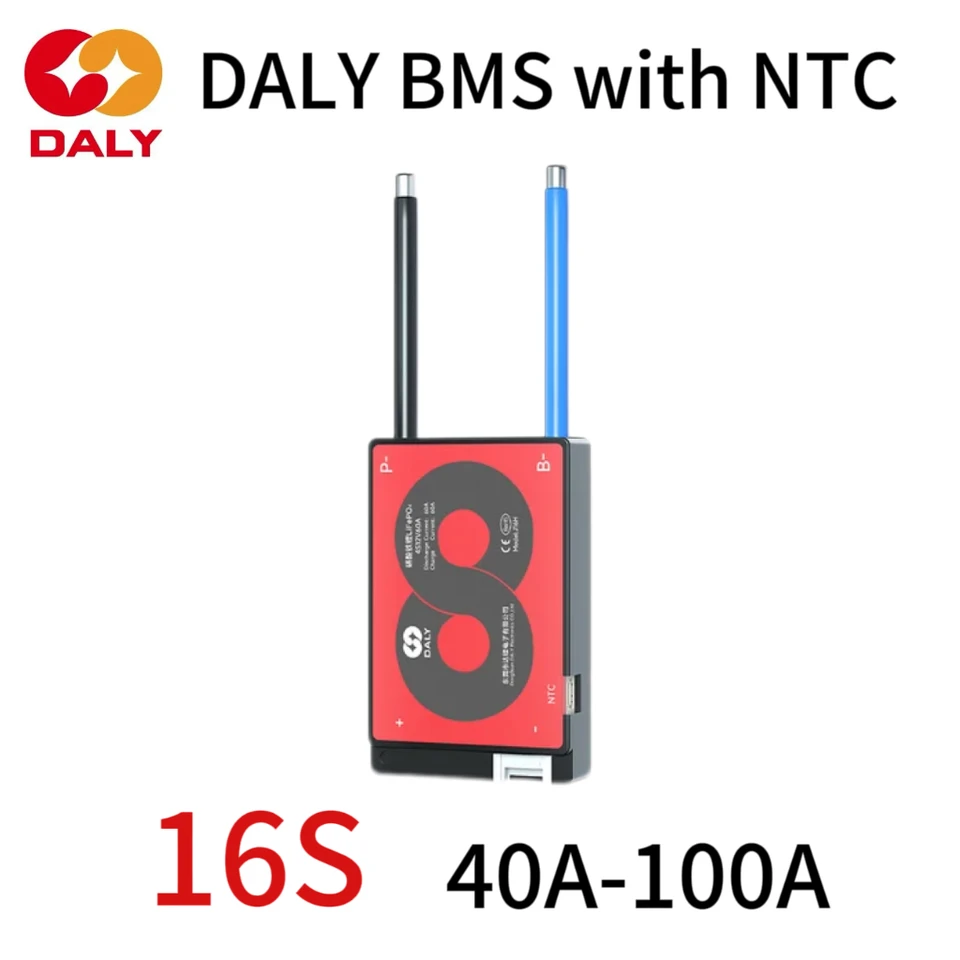 DALY NTC Hardware BMS LIFEPO4 16S 48V 40A 60A 100A pre 18650 21700 32700 EV EBIKE ESCOCOCOTE BANK SOLAR ENERGICKE