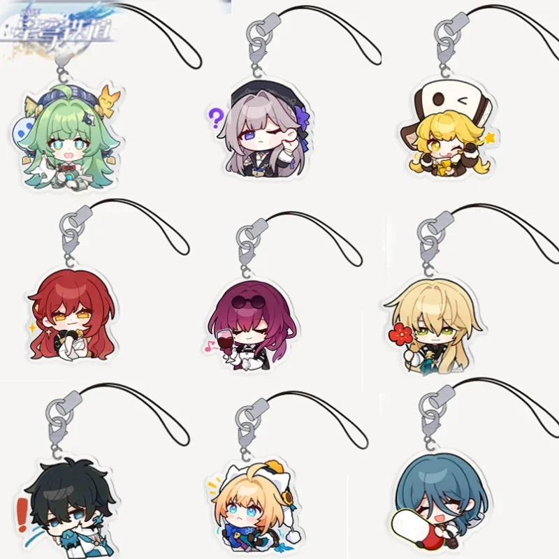 Dan Heng Jing Yuan Anime Mobile Phone Lanyard Keychain Honkai Star Rail Men Dám