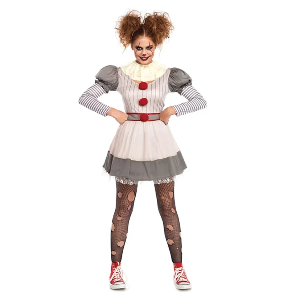 Dancing Clown Costume Pennywise Women Cosplay kostým na Halloween