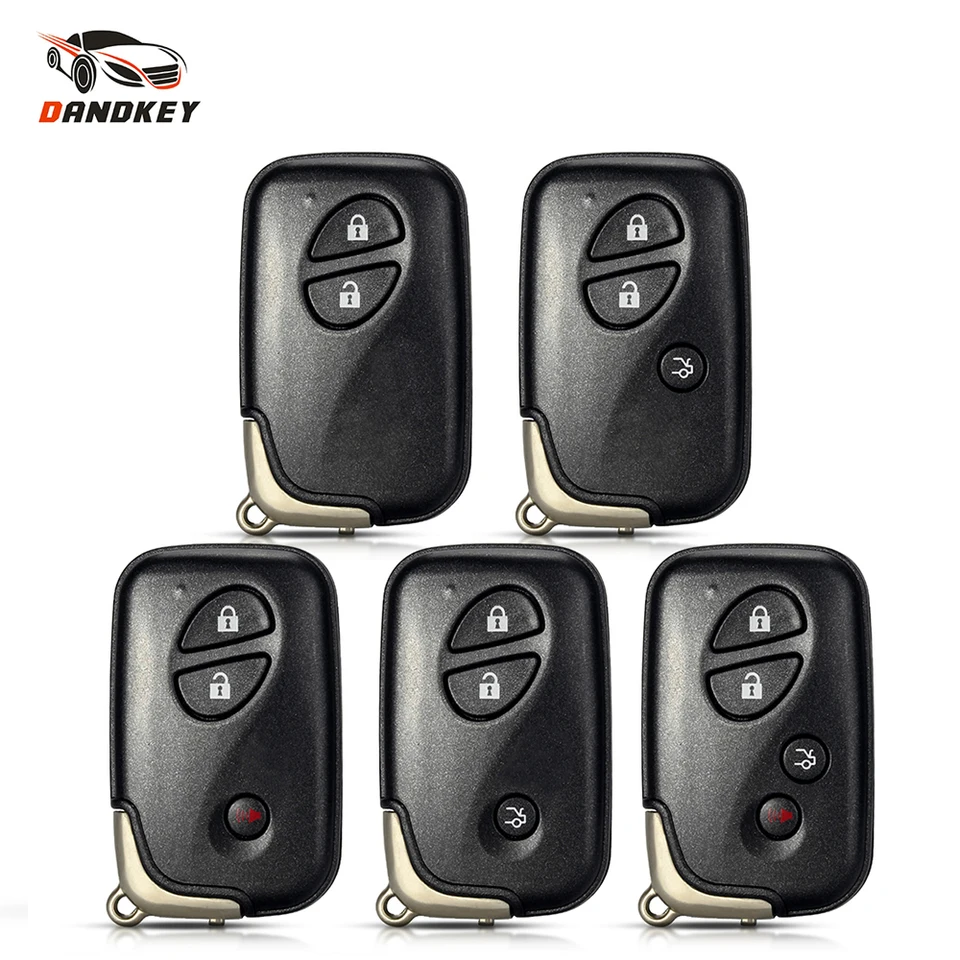 Dandkey 2/3/4 Buttons Smart Remote Key Case Puzdro FOB Keyless Entry Plant pre Lexus IS250 ES350 GS350 LS460 GS Smart Key