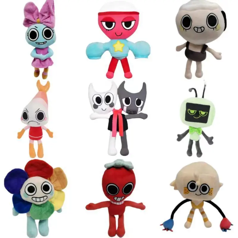 Dandys World Plys Hray Dandys World Doll Game Goob Boxten Flower plyšový plyšový zviera mäkké hračky vankúš