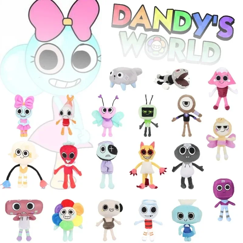 Dandy's World Plys Incredibox Sprunki Deamond Dr. Harrison Qurst Gray Raddy Clukr Horror Game Soft Doll Doll Darček hračky