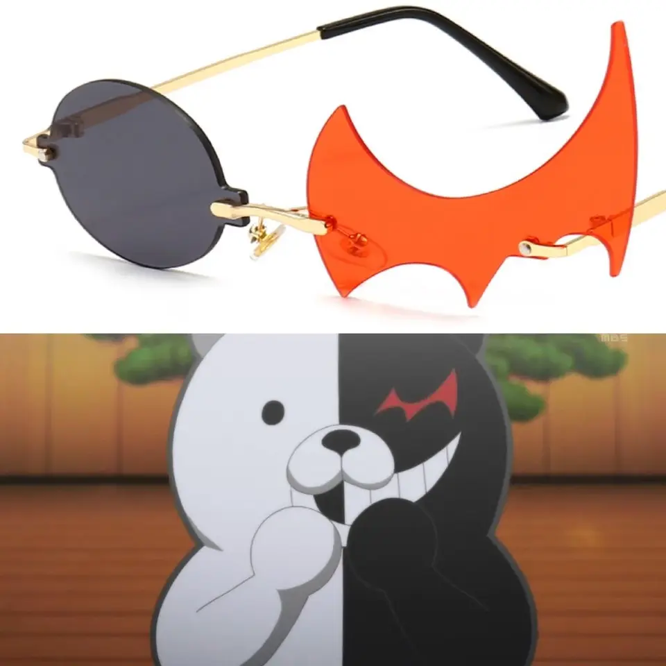 Danganronpa Monokuma Cosplay okuliare okuliare anime okuliare Halloween Cosplay kostýmové príslušenstvo