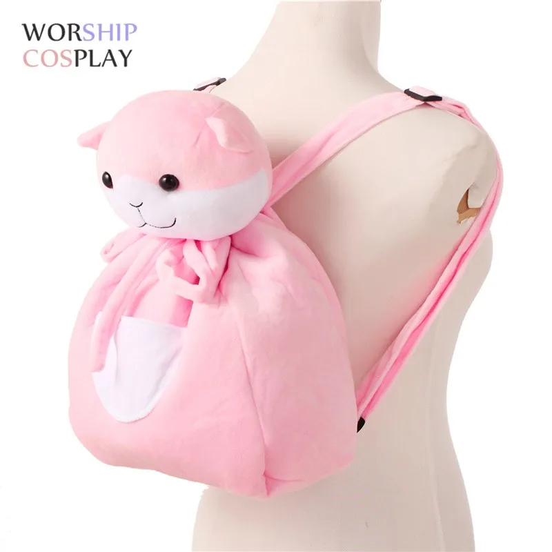 Danganronpa nanami chiaki dievčatá lolita ružové mačacie rameno tašku batoh lietadla hlavy pokrývky cosplay doplnky prop