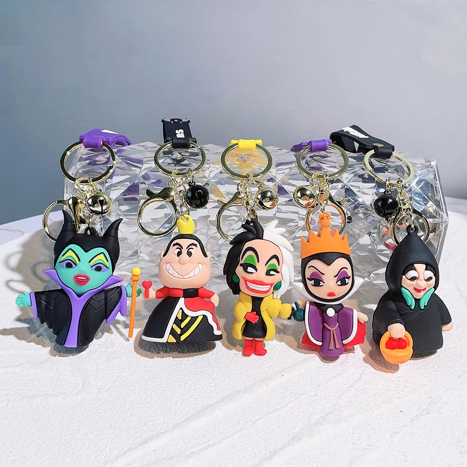 Darebák zlá čarodejnica Keychain karikatúra čierna čarodejnícka taška na bábiku závesný závesný dekorácia Silikónový automobil Keychain