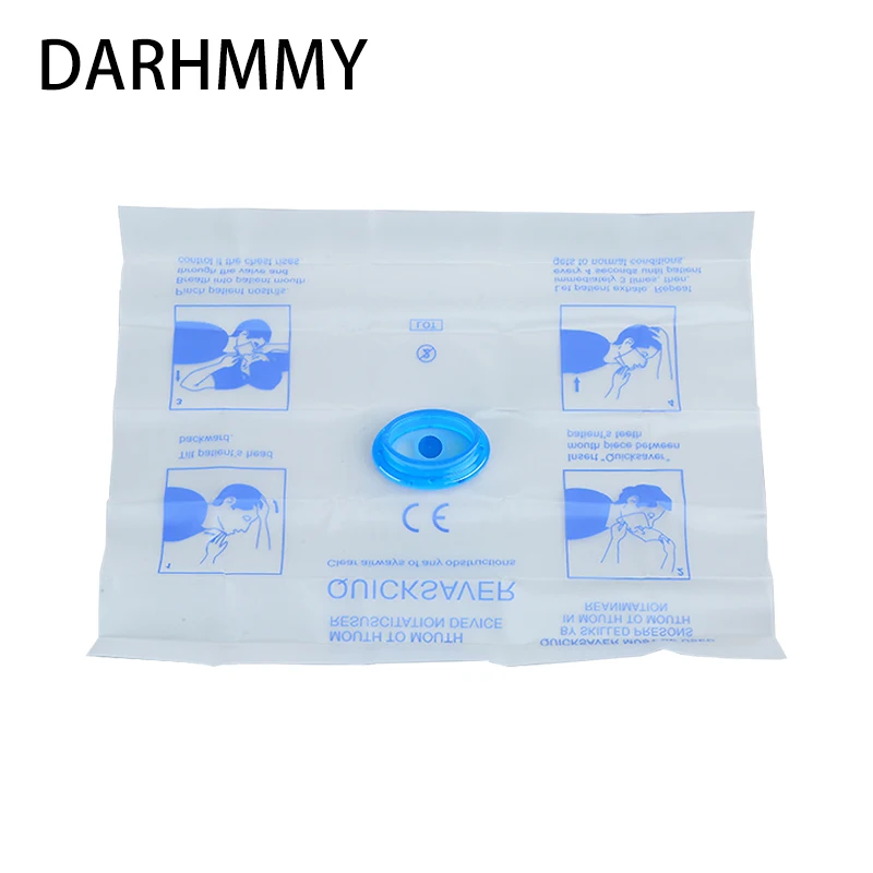 Darhmmy 5/10ks prenosné jednorazové jednorazové masky CPR Mask do úst rýchle uloženie prvej pomoci Núdzové súpravy Príslušenstvo